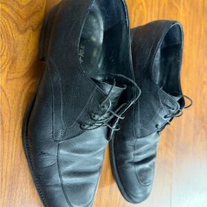 Men's Black Leather Dress Shoes